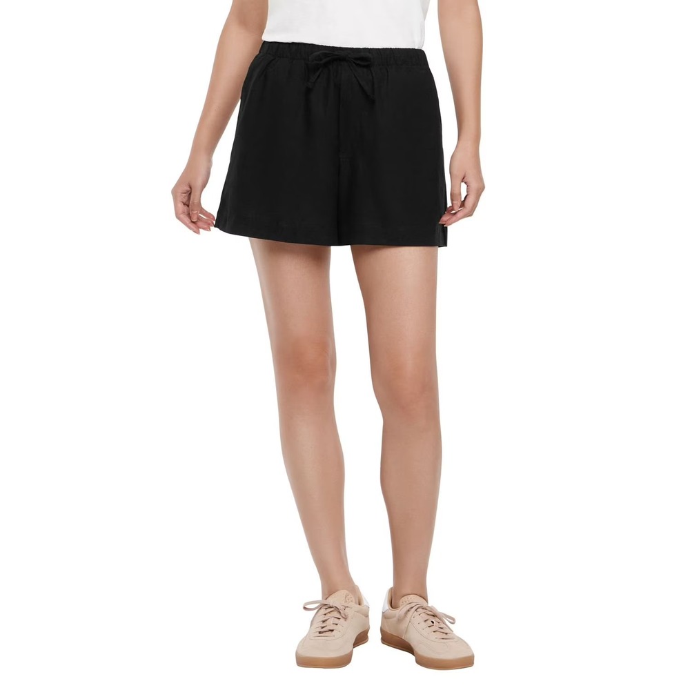NWT Gap Women's Linen Pull-On Short Size Small Black